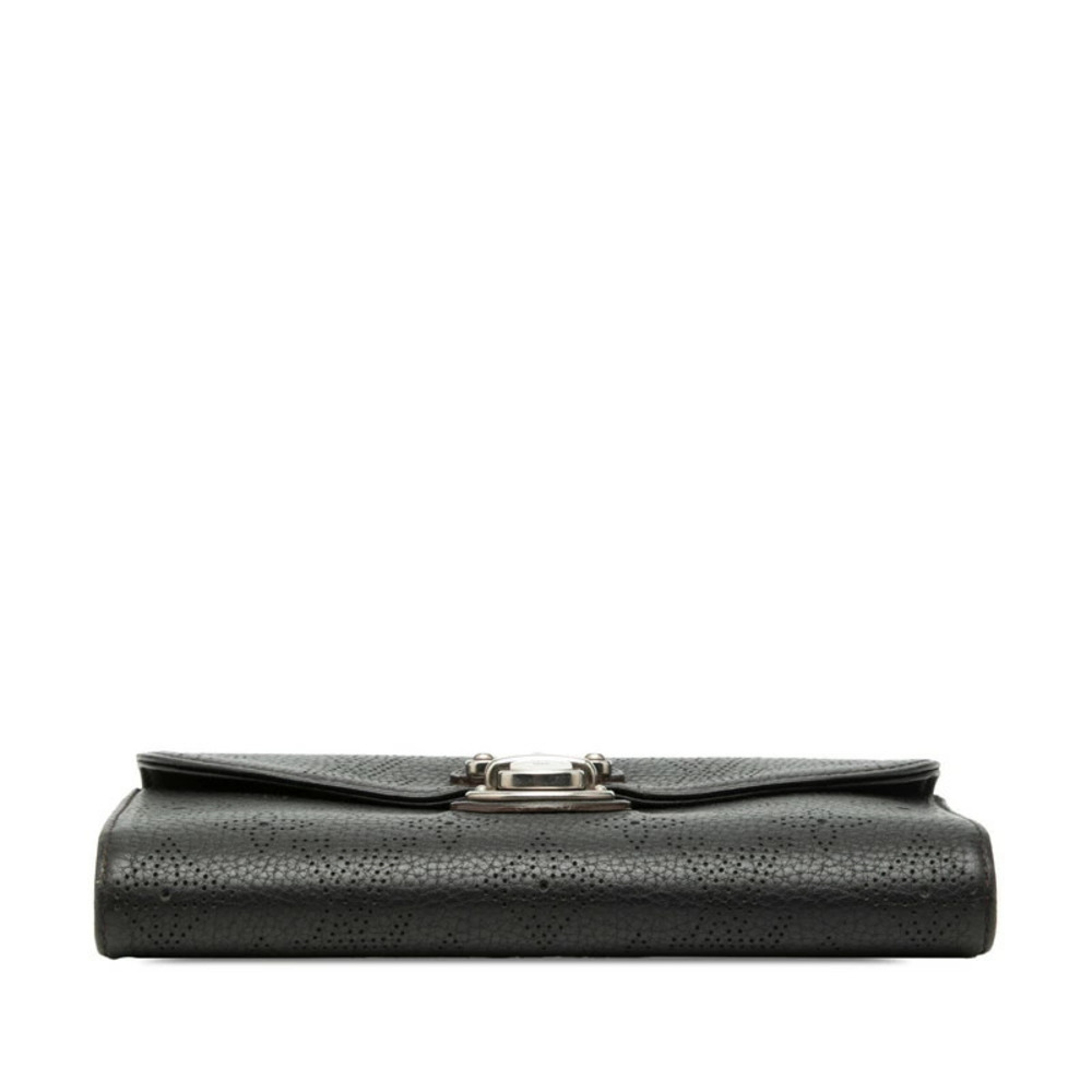 Louis Vuitton Mahina Portefeuille Amelia Bi fold Long Wallet Black Leather - Picture 3 of 6
